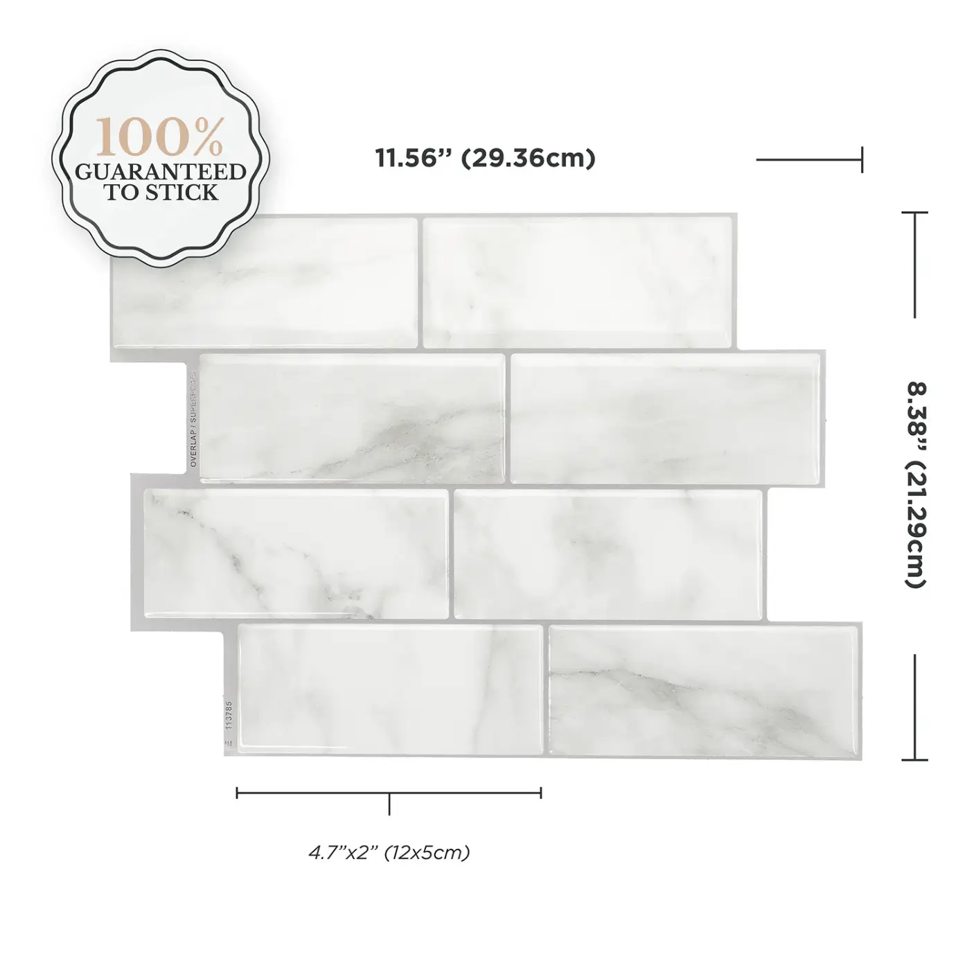 TileLux - Peel & Stick Smart Tiles Rectangle