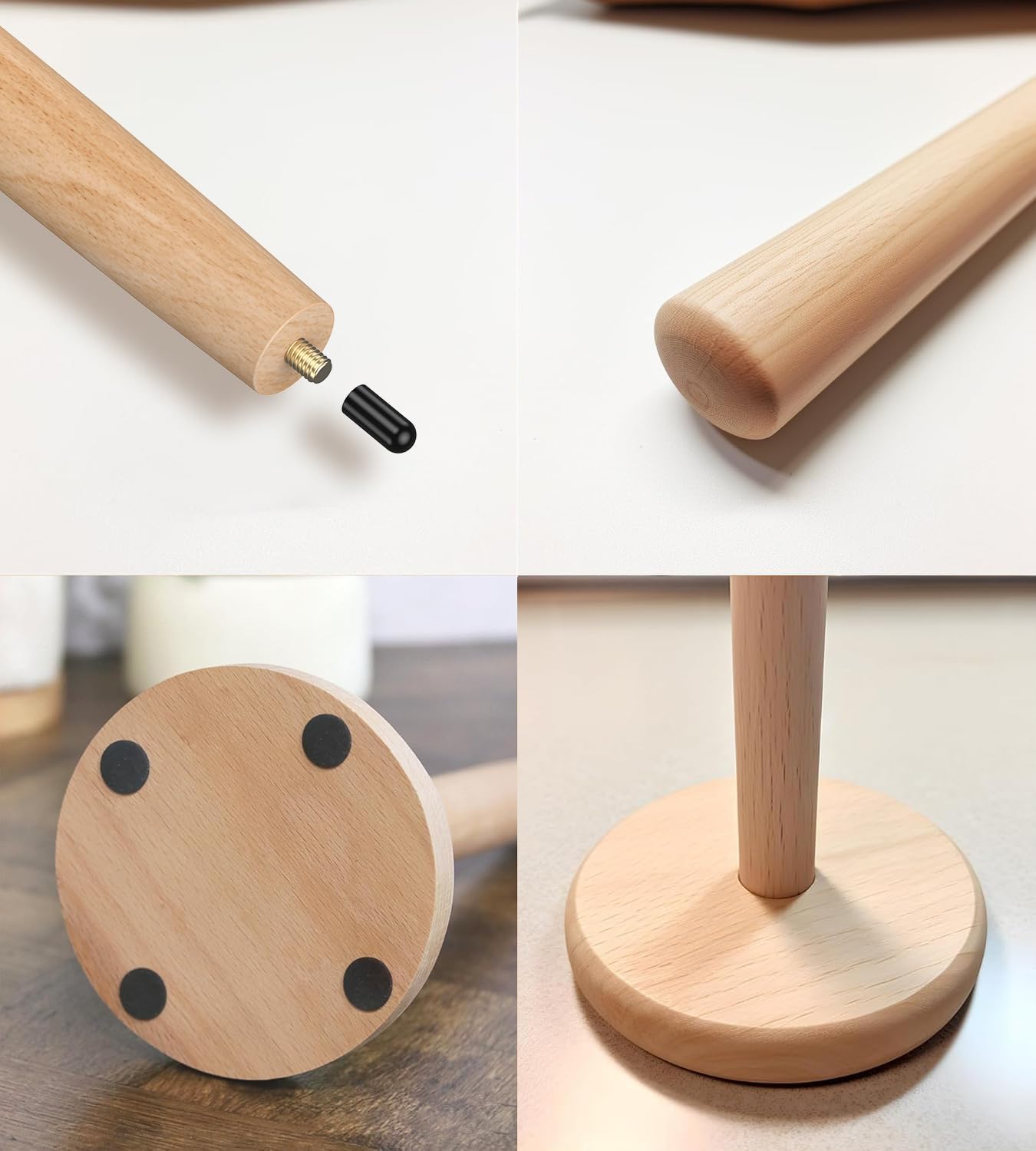 Rustic Wooden Towel Stand