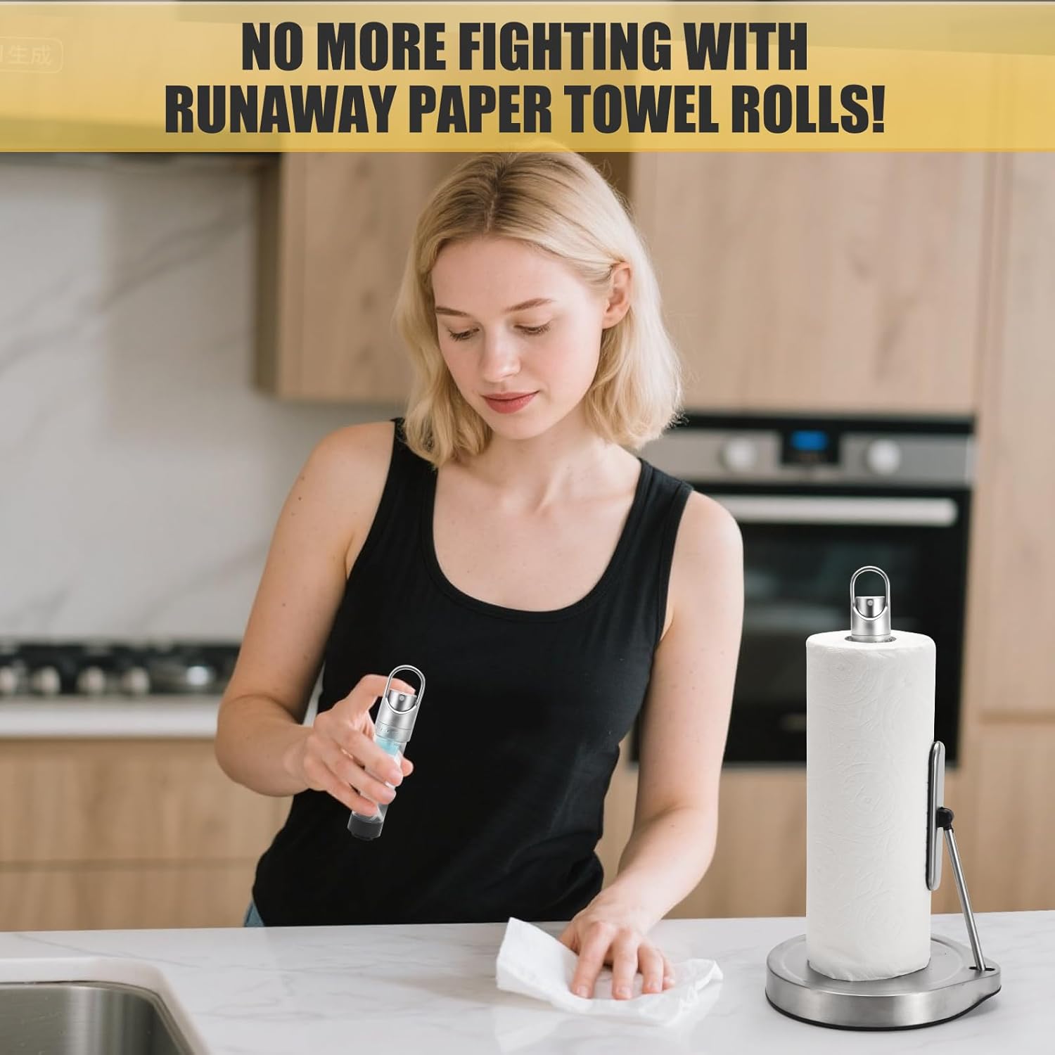 2-in-1 Kitchen Towel Holder & Spray