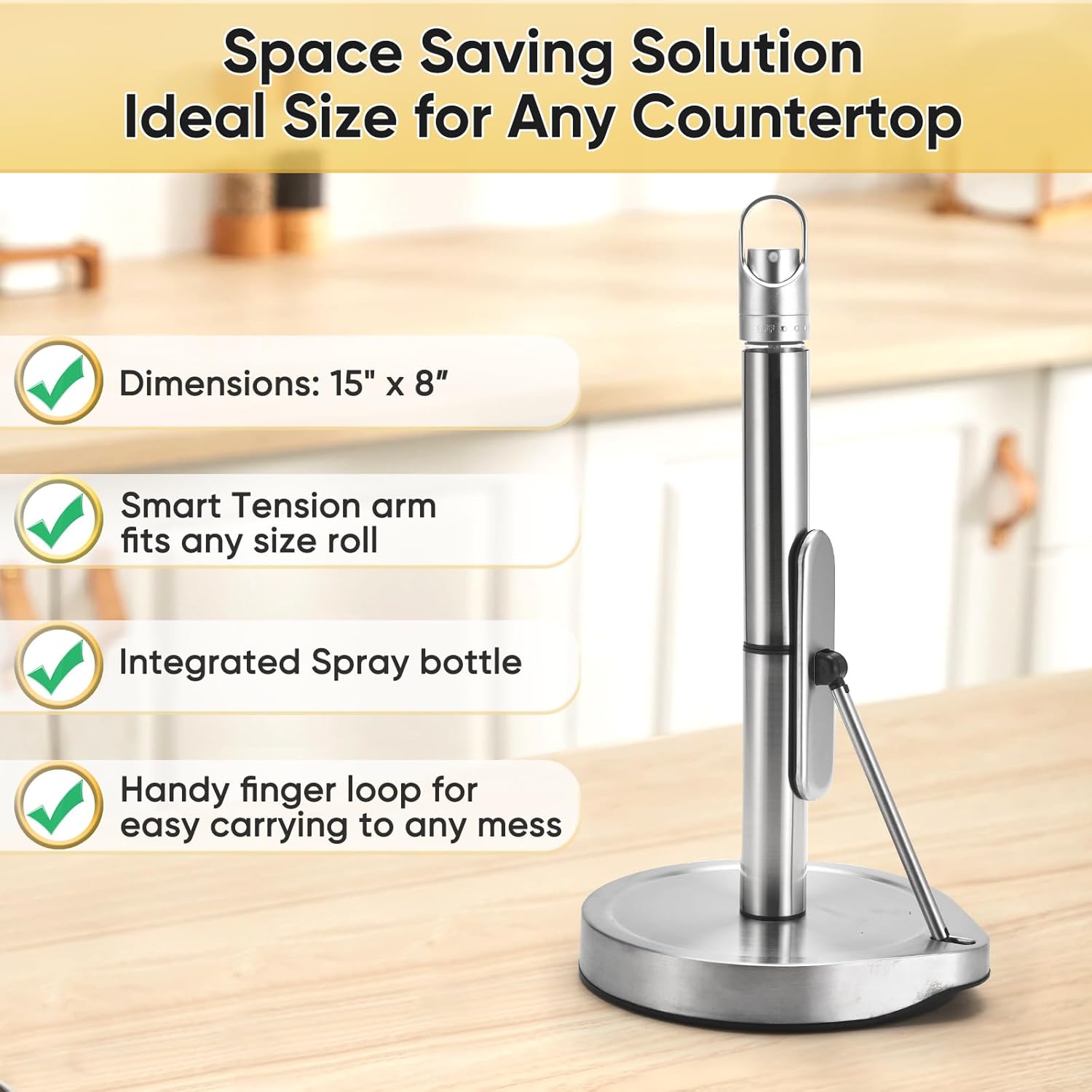 2-in-1 Kitchen Towel Holder & Spray