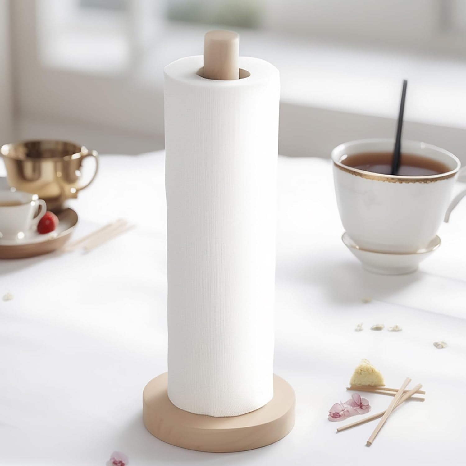 Rustic Wooden Towel Stand