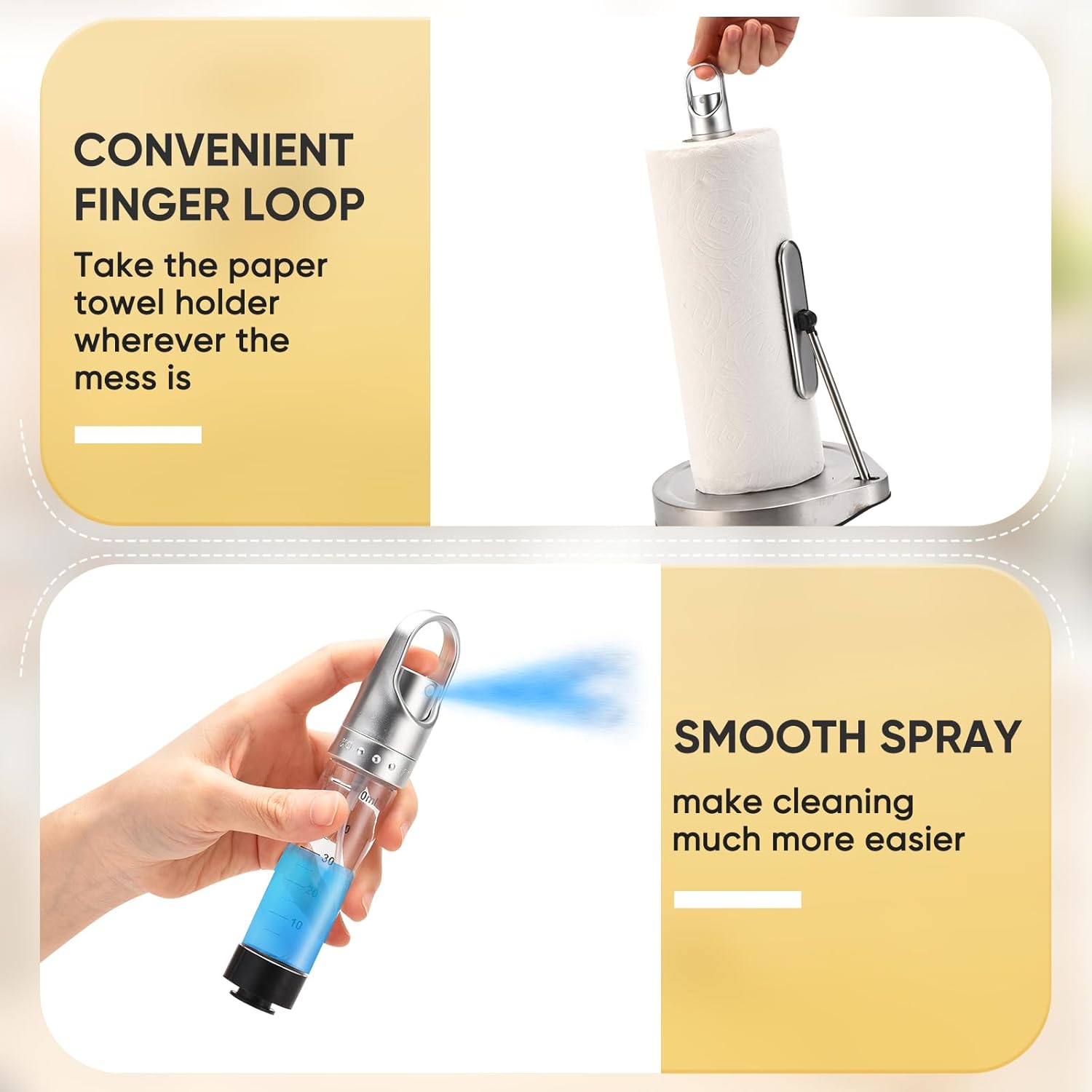 2-in-1 Kitchen Towel Holder & Spray