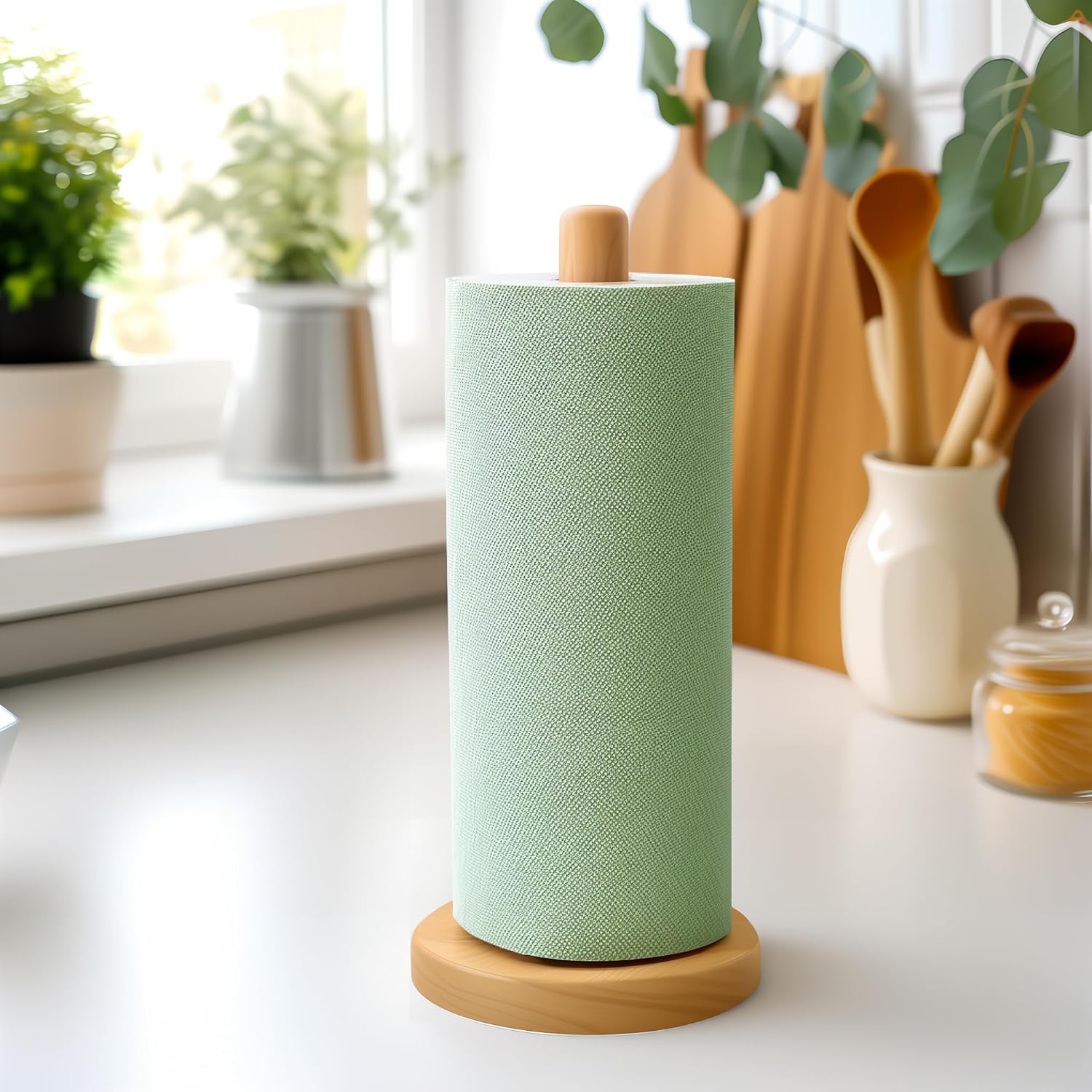 Rustic Wooden Towel Stand